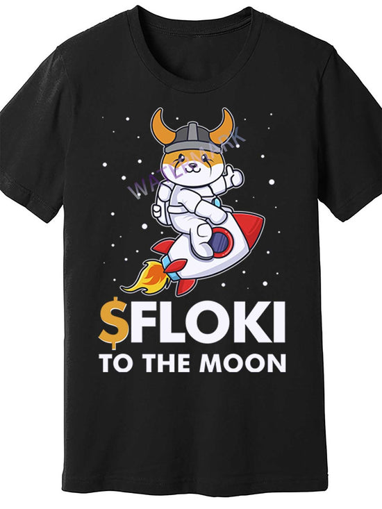 Floki To The Moon Floki Inu Cryptocurrency Bitcoin 68530 funny Men&