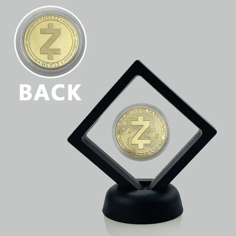 Dogecoin Ada Cardano Crypto Bitcoin Litecoin  Ethereum Cryptocurrency Commemoration Metal Coin with Showing Stand