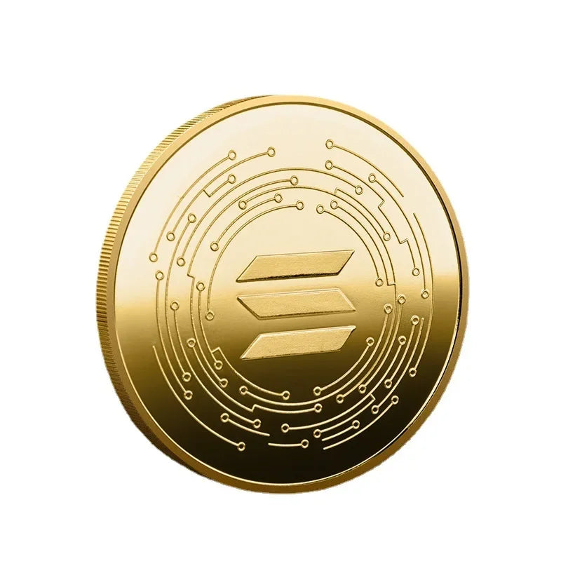 Non-currency Coin Physical Silver Gold Plated Commemorative Crypto