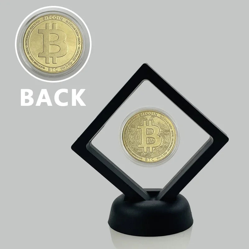 Dogecoin Ada Cardano Crypto Bitcoin Litecoin  Ethereum Cryptocurrency Commemoration Metal Coin with Showing Stand