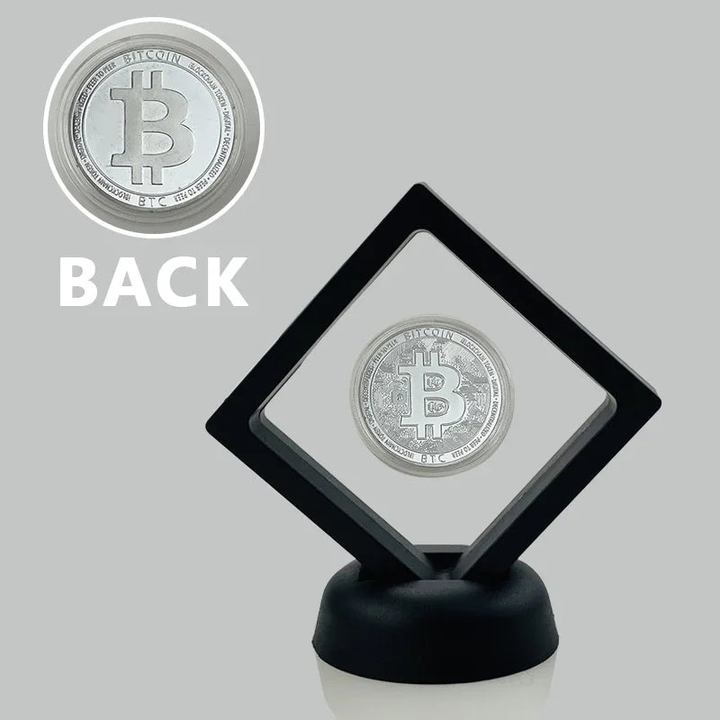 Dogecoin Ada Cardano Crypto Bitcoin Litecoin  Ethereum Cryptocurrency Commemoration Metal Coin with Showing Stand