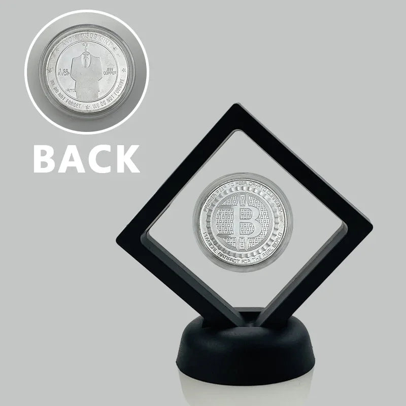 Dogecoin Ada Cardano Crypto Bitcoin Litecoin  Ethereum Cryptocurrency Commemoration Metal Coin with Showing Stand