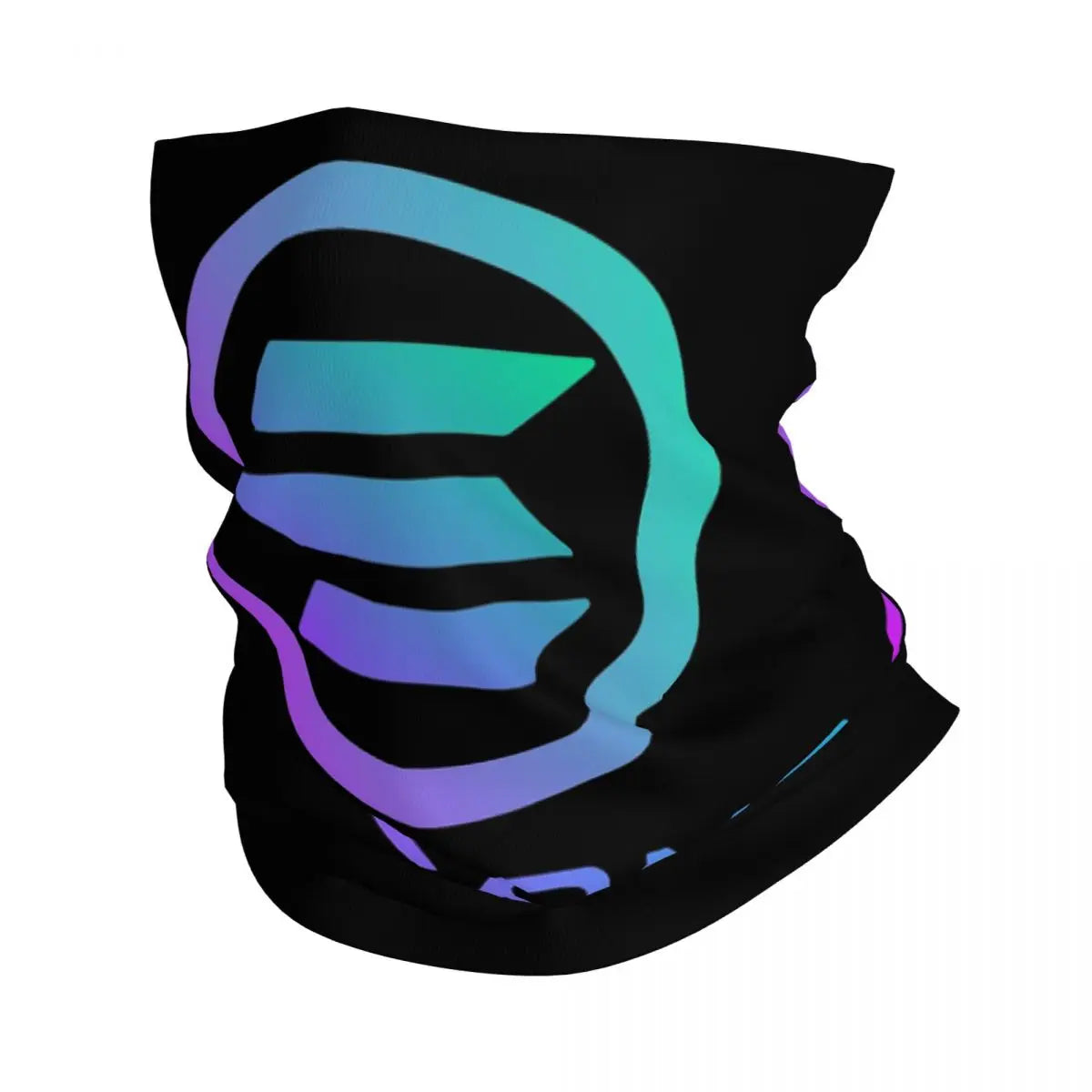 Solana Cryptocurrency - Solana SOL Bandana Neck Gaiter Printed Mask Scarf Multi-use FaceMask Running Unisex Adult Washable