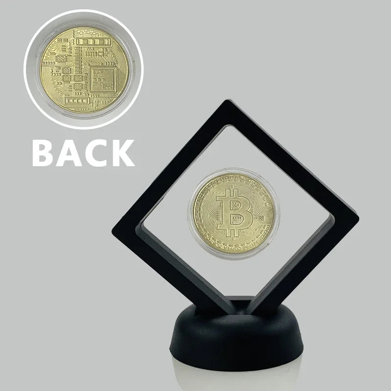 Dogecoin Ada Cardano Crypto Bitcoin Litecoin  Ethereum Cryptocurrency Commemoration Metal Coin with Showing Stand