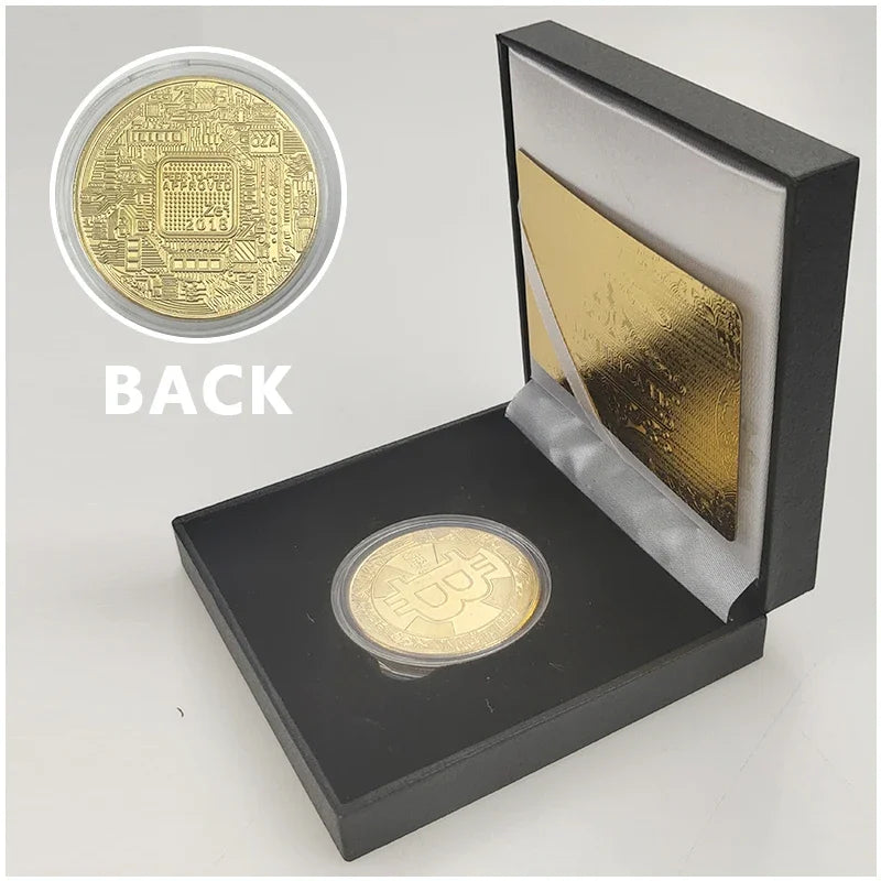 Ada Ripple BNB DogeCoin TRX Lumen Ada  Dogecoin Cardano Crypto Bitcoin Litecoin Cryptocurrency Metal Coin with Black Box