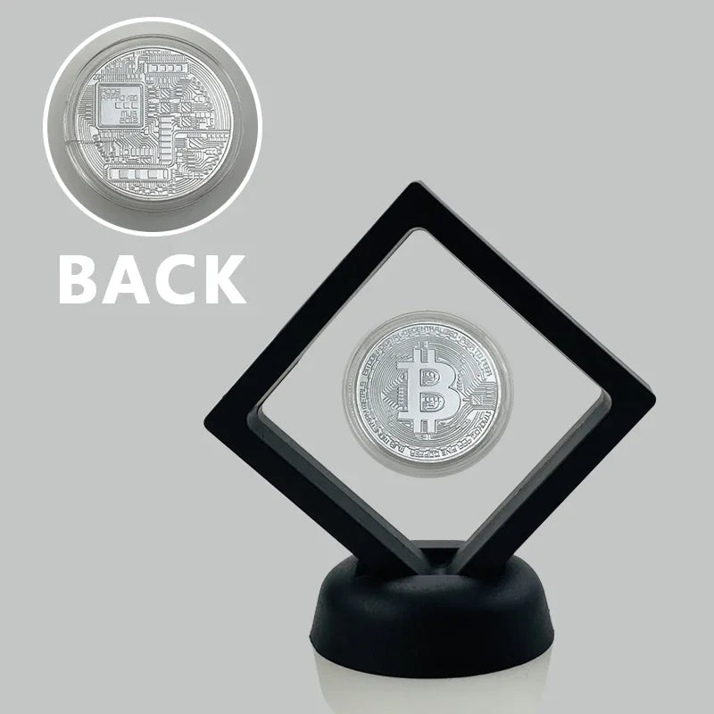 Dogecoin Ada Cardano Crypto Bitcoin Litecoin  Ethereum Cryptocurrency Commemoration Metal Coin with Showing Stand