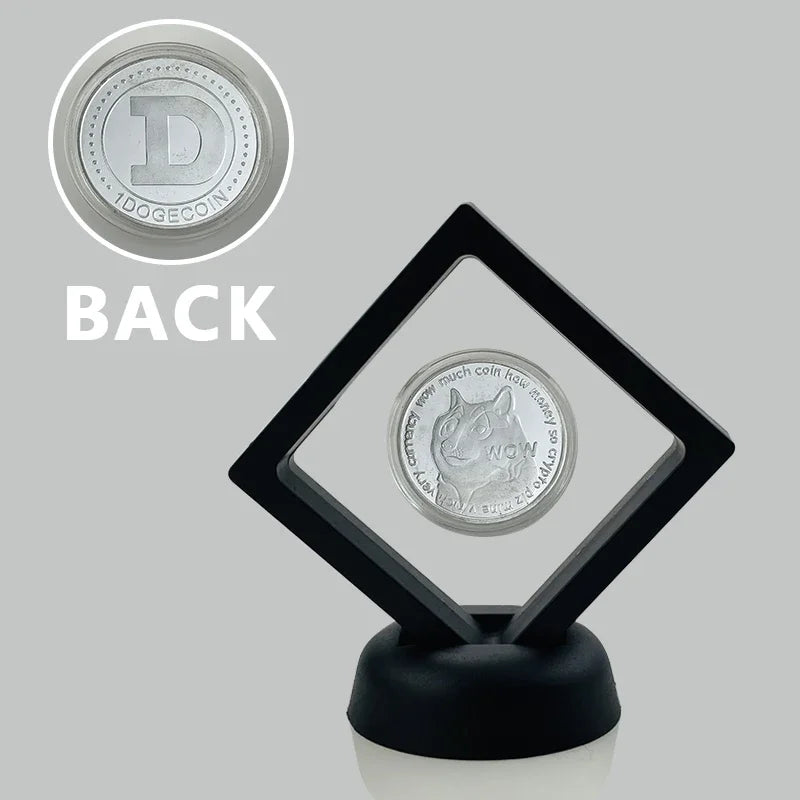 Dogecoin Ada Cardano Crypto Bitcoin Litecoin  Ethereum Cryptocurrency Commemoration Metal Coin with Showing Stand