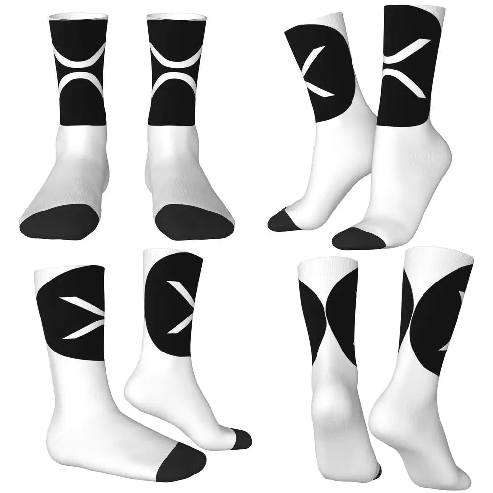 Women Men Socks XRP Ripple Stockings Spring Casual Breathable Socks Pattern Outdoor Anti Skid Socks