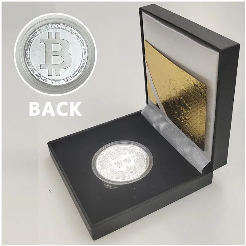 Ada Ripple BNB DogeCoin TRX Lumen Ada  Dogecoin Cardano Crypto Bitcoin Litecoin Cryptocurrency Metal Coin with Black Box