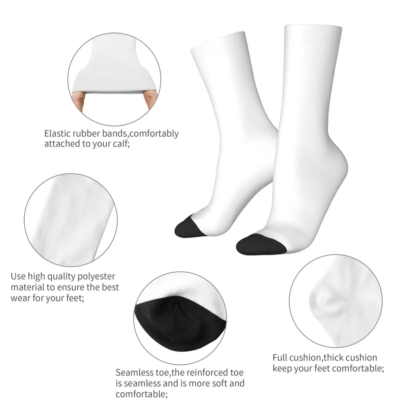 Women Men Socks XRP Ripple Stockings Spring Casual Breathable Socks Pattern Outdoor Anti Skid Socks