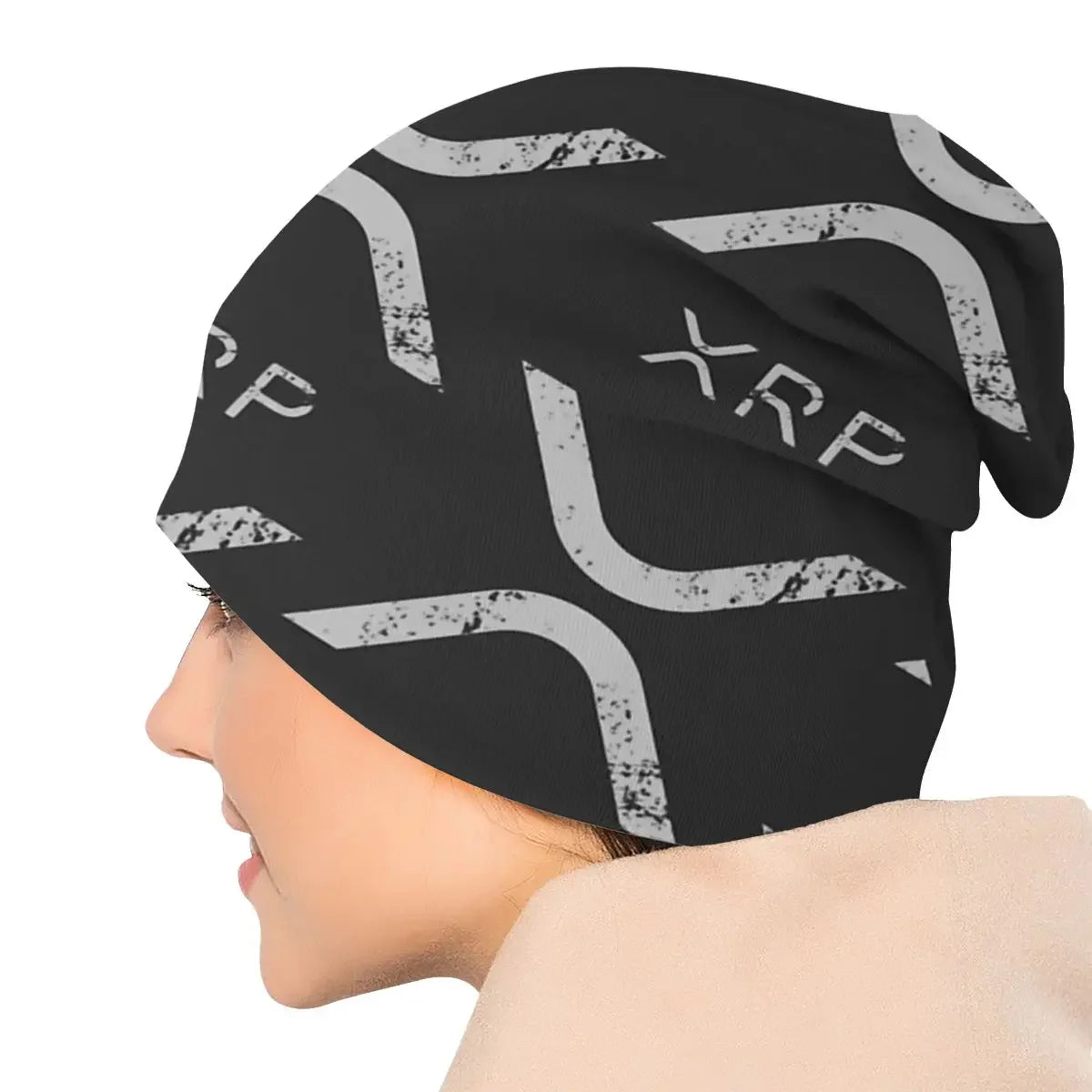 XRP Vintage Men Women Beanies Windproof Ski Cap Double Layer Fabric Bonnet Hat