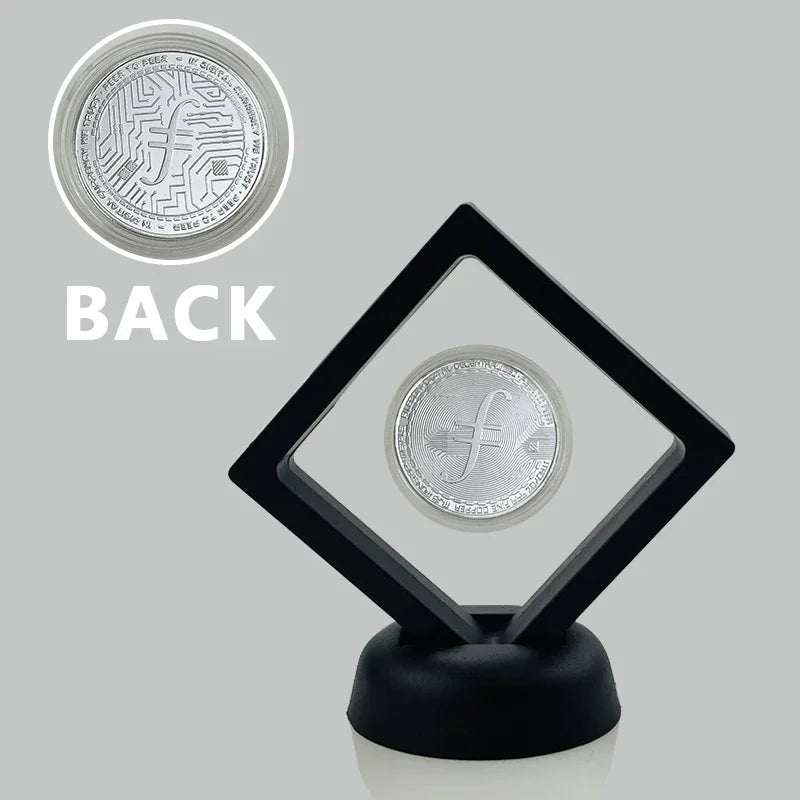 Dogecoin Ada Cardano Crypto Bitcoin Litecoin  Ethereum Cryptocurrency Commemoration Metal Coin with Showing Stand