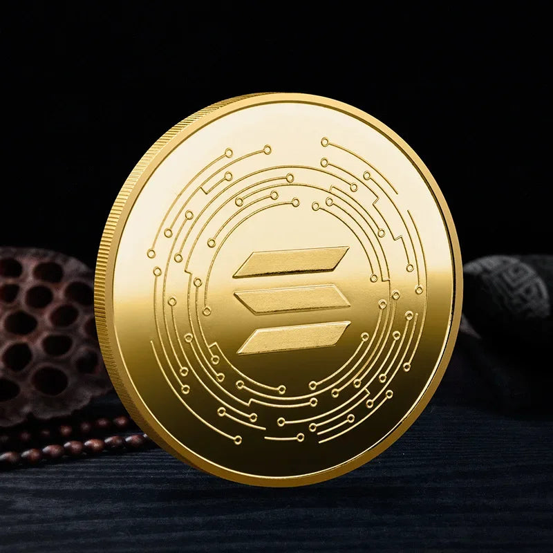 Non-currency Coin Physical Silver Gold Plated Commemorative Crypto
