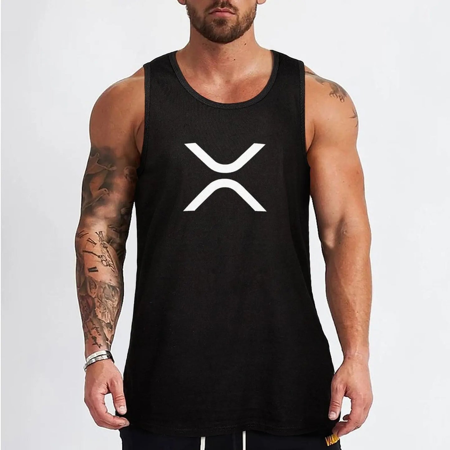 XRP cryptocurrency - XRP Tank Top Gym man male top Men's clothes bodybuilding men clothes