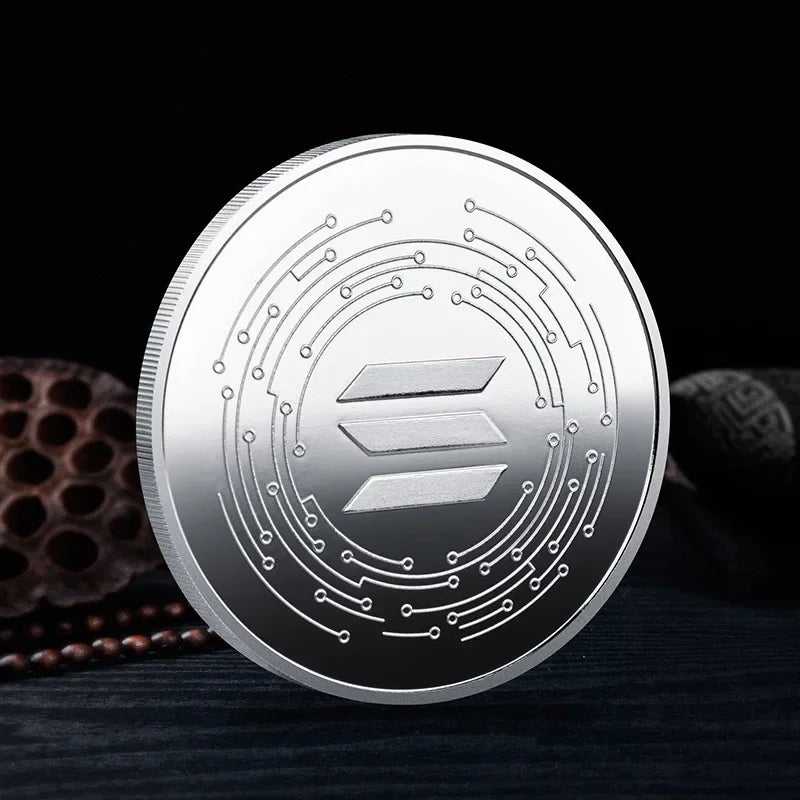 Non-currency Coin Physical Silver Gold Plated Commemorative Crypto