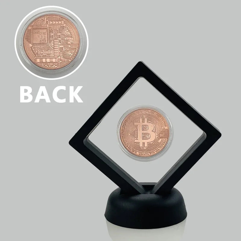 Dogecoin Ada Cardano Crypto Bitcoin Litecoin  Ethereum Cryptocurrency Commemoration Metal Coin with Showing Stand