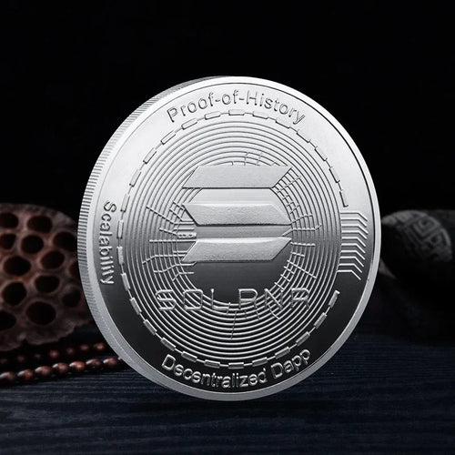 Non-currency Coin Physical Silver Gold Plated Commemorative Crypto