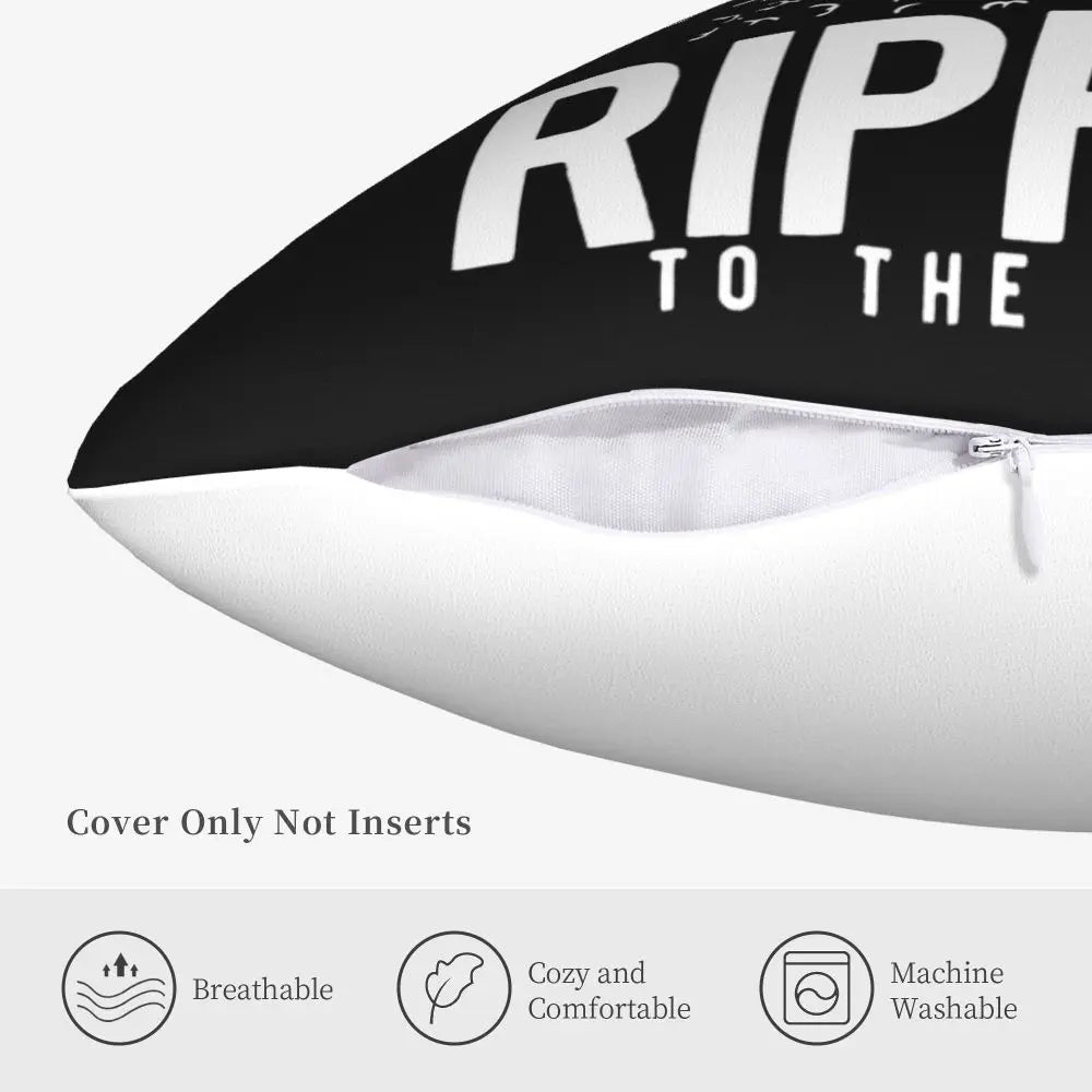 New Fashion Graphic Lettering Ripple To The Moon Btc Xrp Bitcoin Crypto Pillow Case